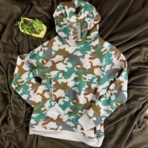 Gymboree Camo Sweater Hoodie XL (14)